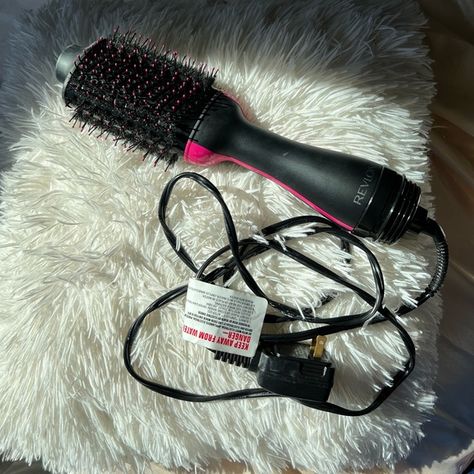 REVLON Hair Dryer Brush Revlon Hair Straightener, Revlon Hair Dryer Brush, One Step Hair Dryer, Hair Dryer Styler, Revlon Hair Dryer, Hot Air Brush, Dryer Brush, Blow Dry Brush, Hair Dryer Brush