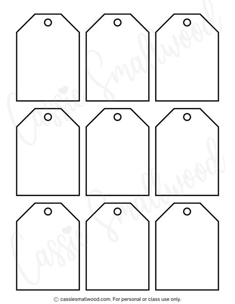 blank Christmas gift tag template with 9 tags per page Blank Christmas Tags Printable Free, Clothing Tag Template, Price Tag Template Design Free Printable, Free Editable Gift Tags Printable, Blank Gift Tag Template Free Printable, Free Name Tags Printable Templates, Free Printable Gift Tags Template, Free Gift Tags Printable Editable, Editable Christmas Tags Free Printable