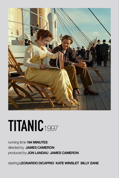 Minimalist Film Posters, Titanic Polaroid Poster, Aesthetic Titanic, Titanic Jack, Titanic Movie Poster, Titanic Poster, Titanic Rose, Poster Polaroid, Minimalist Movie Posters