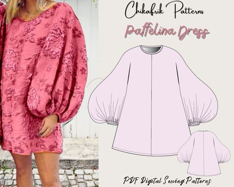 This Patterns & Blueprints item by ChikafrikPatterns has 3675 favorites from Etsy shoppers. Ships from United States. Listed on Jun 14, 2024 Couture, Long Puffy Sleeve Pattern, Puff Sleeve Dress Pattern Free Sewing, Diy Dress Pattern Easy, Dress Sewing Patterns Easy, Puff Sleeve Dress Pattern, Sewing Pattern Women Dress, Sewing Pattern Women, Crop Top Sewing Pattern