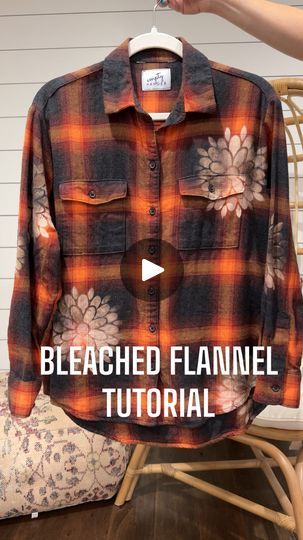 50K views · 25K reactions | Upcycled Bleached Flannel Tutorial #upcycling #upcycledfashion #tutorial #howto #diyproject #thriftflip #thriftedfashion #bleachedshirts #bleachedflannels #bleachedflannel #sustainablefashion | Jenna • emptyhanger | emptyhanger · Original audio Upcycling, Couture, Ideas For Flannel Fabric, Diy Boho Tops Upcycled Clothing, Bleaching A Flannel Shirt, How To Bleach Flannel Shirts, Bleaching Flannel Shirts Diy, Bleaching Ideas Clothes, Bleaching Flannel Shirts