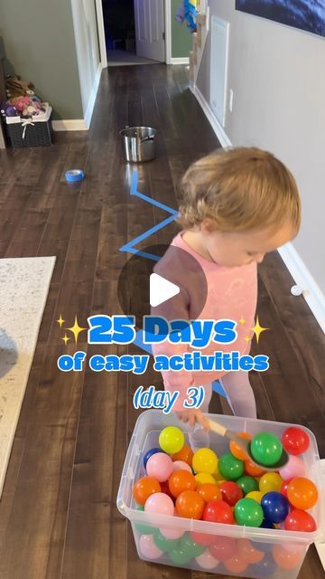 Lily b Coco - Silly Miss Lily on Instagram: "Day 3 of 25 easy kids activities to keep your little one busy and learning through play!   Grab 2 containers, some balls, and a ladle, ask your little one to transfer the balls from one side to another!   You can add fun zig zag lines or cushions on the floor as an obstacle course for an extra challenge!   This activity is great to work on focus and patience, hand eye coordination, motor skills and so much more + feeling of accomplishment and confidence!   Have fun & follow for more easy and fun kids activities with minimal prep!   #easy #kidsactivities #toddler #toddlerlearningactivities #sensoryplay #paisleyscorner #momlife" Hand Eye Coordination Activities Toddler, Hand And Eye Coordination Activities, Activities For Toddlers 2-3, Hand Eye Coordination Activities Kids, Diy Obstacle Course For Kids, Hand Eye Coordination Activities, Obstacle Course Ideas For Kids, Gross Motor Skills Activities, Eye Hand Coordination Activities