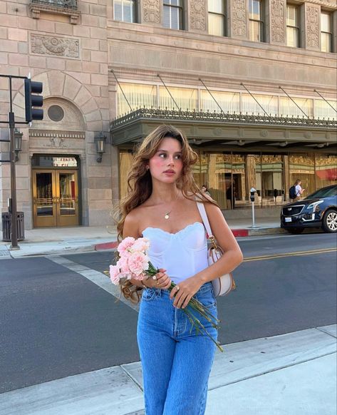 Soft Girl Outfit Ideas, Feminine Outfit Ideas, Soft Feminine Outfits, Soft Girl Outfit, Girl Outfit Ideas, Core Aesthetics, Outfit Ideas For Spring, Soft Girl Outfits, Flower Photoshoot