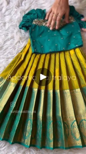 Pavadai Sattai Designs Kids, Pavadai Sattai Kids, Pavadai Sattai Designs, Pavadai Sattai, Dress Designing, Support Small Business, Temple Jewellery, Indian Bride, Festival Fashion