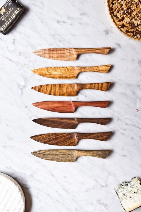 Hout Diy, Wooden Knife, Wooden Kitchen Utensils, Counter Decor, Wood Knife, Wooden Utensils, Wooden Wall Decor, Garden Kitchen, Into The Woods