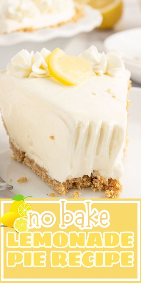 Lemonade Pie No Bake Cream Cheeses, No Bake Lemonade Cheesecake Pie, Frozen Lemonade Dessert, Lemonade Cool Whip Pie, Lemon Pie With Lemonade Concentrate, Cheat Lemon Pie Recipe, Recipes Using Frozen Lemonade Concentrate, Southern Living Frozen Lemonade Pie, Pie