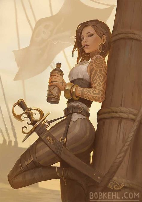 Cutthroat Kaari kalou | Fantasy character design, Character portraits, Pirate art Extra Long Hairstyles, Insane Woman, Personaje Fantasy, Anime Karakterek, Pirate Art, 3 Sisters, Pirate Woman, White Rum, Dungeons And Dragons Characters