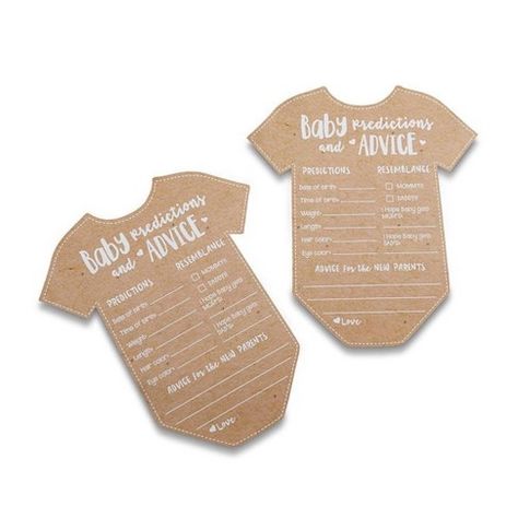 Baby Shower Prediction Cards, Baby Prediction Cards, Baby Guest Book, Baby Predictions, Baby Shower Advice Cards, Boy Baby Shower Ideas, Baby Shower Advice, Baby Prediction, Shower Bebe