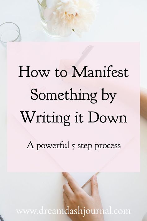 how to manifest something by writing it down Manifesting Writing, Dream Spell, Money And Success, Bullet Journal Mood Tracker Ideas, Writing Goals, Magic Quotes, Manifesting Dreams, Creating A Vision Board, Manifestation Board