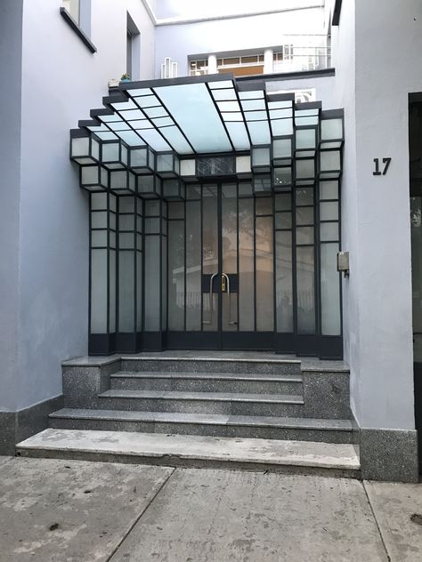 Entrance Canopy Architecture Modern, Glass Canopy Entrance, Architectural Awning, Canopy Design Entrance, Entrance Canopy Design, Entrance Canopy Architecture, Art Deco Entrance, Canopy Entrance, Entrance Canopy