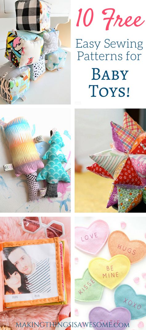 Diy Baby Toys, Syprosjekter For Nybegynnere, Easy Sewing Patterns Free, Homemade Baby Toys, Baby Diy Sewing, Baby Toys Diy, Costura Diy, Trendy Sewing, Baby Sewing Projects