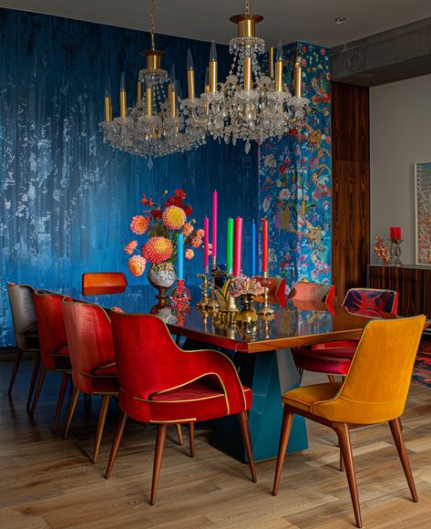 Eclectic Elegance: Weaving Personal Narratives into Spring 2024’s Dining Room Decor — Living Bright Interiors Maximalist Dining Rooms, Maximalist Dining Room, Eclectic Elegance, Grandma Chic, Eclectic Dining Room, Eclectic Dining, Housing Ideas, Grand Millennial, Eclectic Living