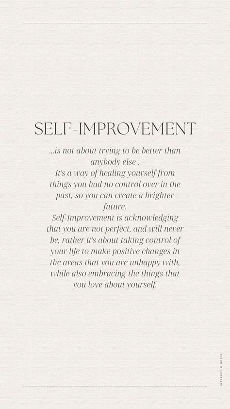 Improve Yourself Quotes, Aesthetic Law, Focusing On Yourself Quotes, Taking Control Of Your Life, Good Person Quotes, Life Affirmation, Best Self Quotes, Journal Habit Tracker, Self Affirmations