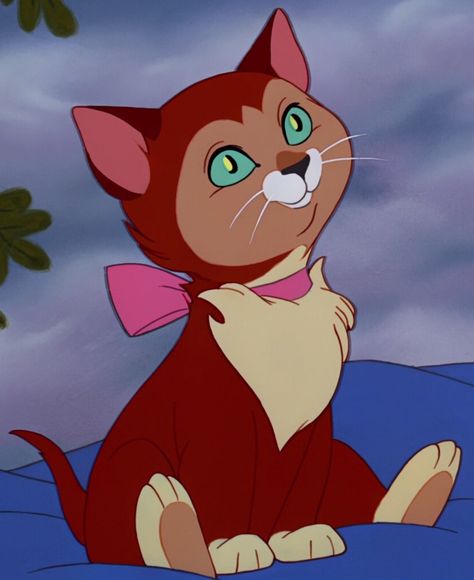 In the film, Dinah is Alice's cat. She is first seen sitting with Alice in a tree and listening to Alice's sister read from a history book. Alice then makes a crown out of flowers and puts them on Dinah's head, crowning her the flower girl cat. Then Alice's sister tells Alice to pay attention to her history lesson. Alice refuses to because the book has no pictures in it and tells her sister that in her world there would be books with nothing but pictures in it. Her sister believes this is... Alice In Wonderland Animated, Film Alice In Wonderland, Alice In Wonderland Aesthetic, Alice In Wonderland Disney, International Cat Day, Disney Cats, Alice In Wonderland Tea Party, Disney Animals, History Book