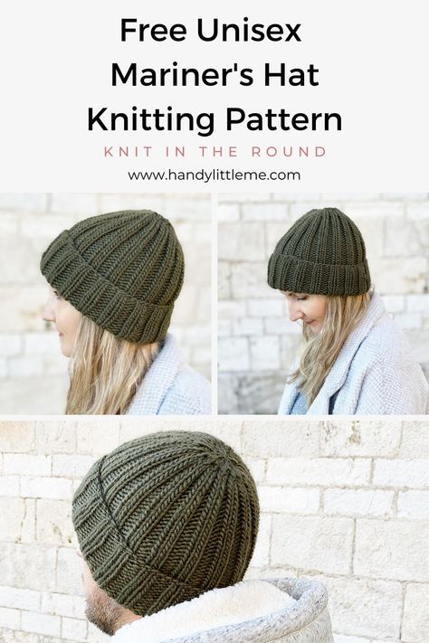 Beanie Knit Pattern, Mens Hat Knitting Pattern, Mens Knit Beanie, Easy Knit Hat, Beanie Pattern Free, Beanie Knitting Pattern, Beanie Knitting Patterns Free, Knit Beanie Pattern, Beanie Knitting