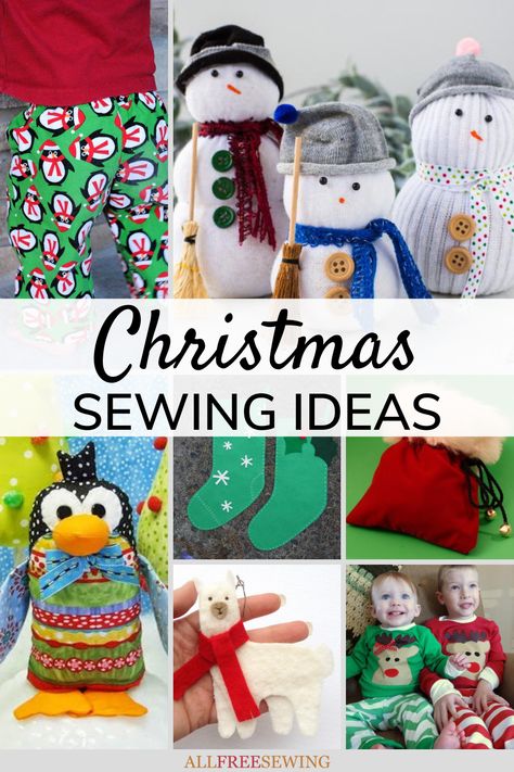 47+ Free Christmas Sewing Ideas: Make that Christmas wish come true with these easy Christmas sewing projects. Easy Christmas Sewing Projects, Christmas Sewing Ideas, Easy Christmas Sewing, Christmas Sewing Patterns, Winter Sewing, Christmas Sewing Projects, Christmas Gifts To Make, Winter Decorations Diy, Christmas Sewing