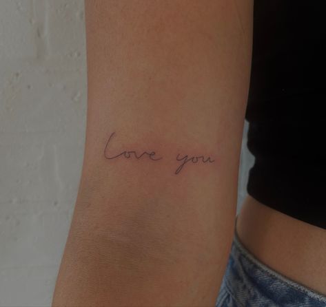 I Love You Cursive Tattoo, Love You Mean It Tattoo, Xoxo Tattoo Fonts, Love You Tattoo Handwriting, Love You Always Tattoo, I Love You Tattoos, Love Arm Tattoo, I Love You Tattoo Handwriting, Love More Tattoo