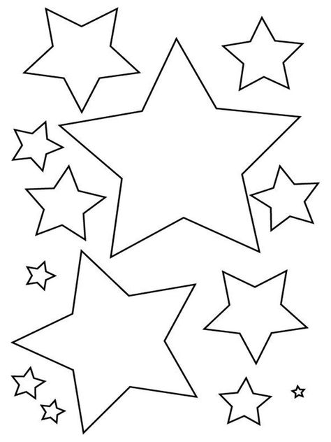 Star Template Printable, Free Stencils Printables Templates, Printable Stencil Patterns, Star Printable, Stencils Printables Templates, Stencils For Kids, Free Stencils Printables, Mural Stencil, Paper Templates Printable