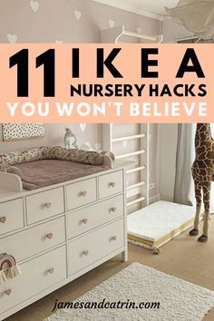 Same Room Nursery Ideas, Baby Nursery Girl Ideas, Nursery Ikea Ideas, Best Nursery Ideas, Nursery Room Idea, Baby Ikea Room, In Bedroom Nursery, Nursery In Master Room Ideas, Nursery Closet Organization Sliding Door