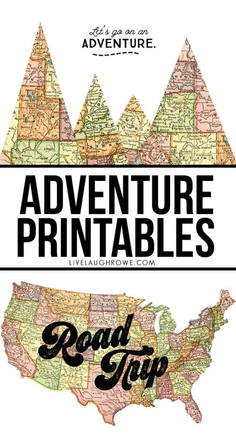 Road Trip Theme, Travel Theme Classroom, Road Trip Map, Map Crafts, Adventure Theme, Travel And Adventure, Cadeau Photo, Camping Theme, School Themes