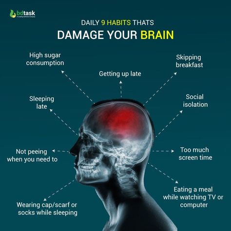 Daily 9 Habits That Damage Your Brain Testosterone Boosting Foods, Holistic Diet, Brain Boost, Stop Complaining, Medical School Essentials, Learn Facts, Health And Fitness Articles, Wellness Inspiration, Take Care Of Your Body