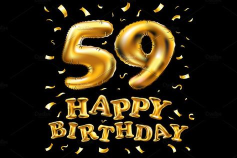 Happy Birthday 26, Birthday 20 Years, Happy Birthday 20, 3d Illustration Design, Happy 59th Birthday, 59th Anniversary, Birthday 20, 59 Birthday, Happy 20th Birthday