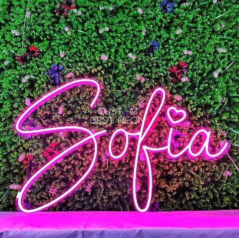 Custom Neon Sign | Neon Sign | Personalized Gifts | Wedding Signs | Name Signs | Led Neon Lights | Neon Signs | Neon Sign bar by CustomBestNeon on Etsy Neon Board, Neon Sign Name, Neon Sign Bar, Neon Light Art, Number Logo, Led Decoration, Neon Sign Art, Logo Photo, Pink Names