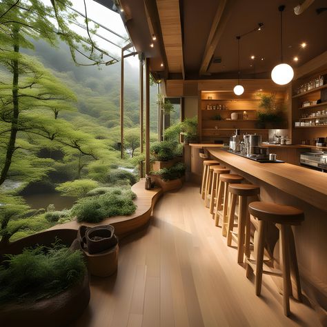 #ai #japan #ideas #design #interior #exterior #coffee #shop #art #vintage #nature #architecture Zen Coffee Shop, Coffee Shop Japanese Style, Japanese Coffee Shop Design, Japanese Coffee Shop Aesthetic, Exterior Coffee Shop, Japan Coffee Shop, Japanese Cafe Aesthetic, Japanese Cafe Design, Coffe Decor