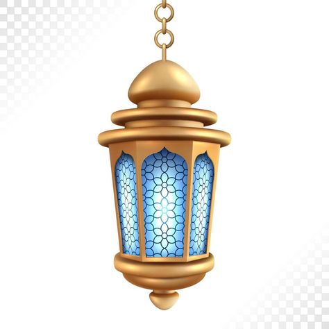 Realistic Gold Lantern, Isolated islamic lamp culture decoration. Vector Illustration Patchwork, Islamic Lighting Design, Islamic Elements, Islamic Lamp, Rose Flower Hd, Paper Tear, Islamic Vector, Islamic Lantern, Baroque Decor