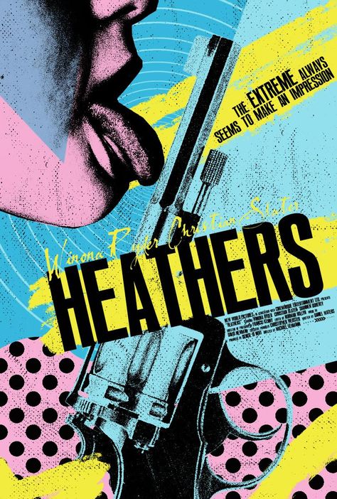 Heathers (1988) Pop Art Graphic Design, Punk Graphic Design, Feminist Posters, Punk Rock Posters, Punk Collage, Grunge Posters, Arte Punk, Punk Poster, Punk Design
