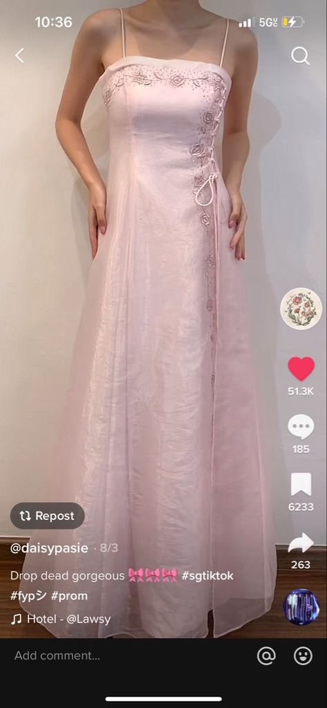 Pink Y2k Dress Prom, Pink Prom Dress Coquette, Blush Pink Dress Aesthetic, Pink Dresses Coquette, Prom Coquette Dress, Light Pink Vintage Dress, Light Pink Lace Prom Dress, Pink Lace Dress Aesthetic, Vintage Pink Dresses