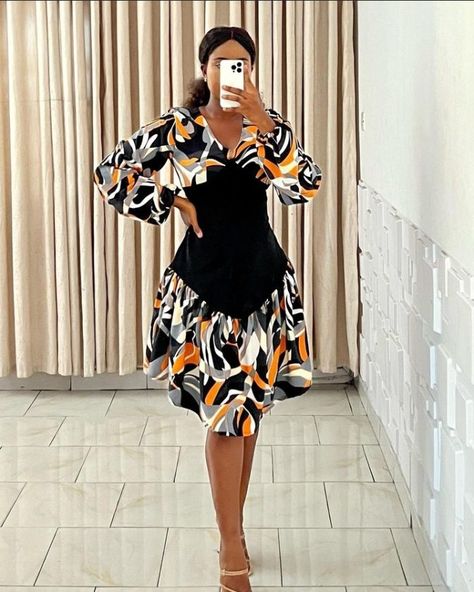 Latest and Simple Ankara Short Dresses for Ladies. Crepe Short Gown Styles, Ankara Short Dresses, Simple Ankara Gown Styles, Simple Ankara Gowns, Simple Dress Styles, Short Ankara Dresses, Classy Short Dresses, Ankara Dress Designs, Pinterest Pics