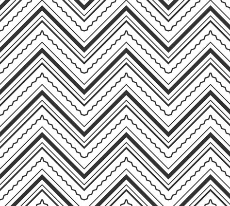 Zig Zag Pattern Design, Zig Zag Lines, Geometric Pattern Art, Geometric Pattern Design, Line Art Design, Zig Zag Pattern, Vintage Inspired Design, Pen Art, Design Lab