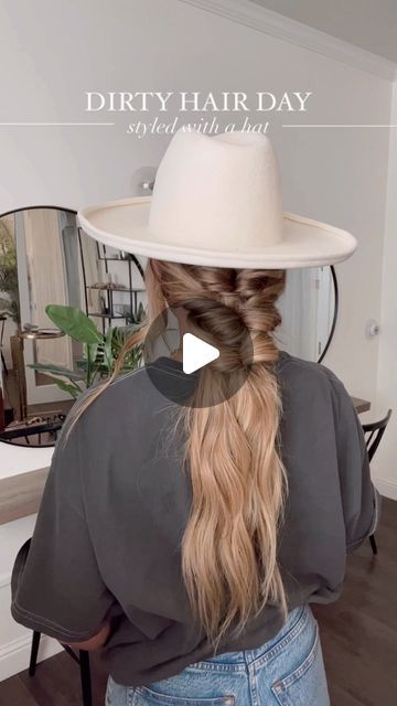 Hairstyles For Cowboy Hats Hair, Hairstyles Cowboy Hat, Cowboy Hat Hair Styles, Short Hair Cowboy Hat Hairstyles, Cute Hairstyles With Cowboy Hat, Pigtails With Hat, Hairstyles With Cowboy Hats, Cowboy Hat Hairstyles, Rodeo Hairstyles