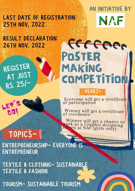 NAF brings up Poster Making Competition Poster Making Competition Ideas, Photography Competition Poster, Poster Making Topics, Design Competition Poster, Competition Poster Design, Poster Making Competition, Class Poster Design, Poster Design Competition, Competition Poster