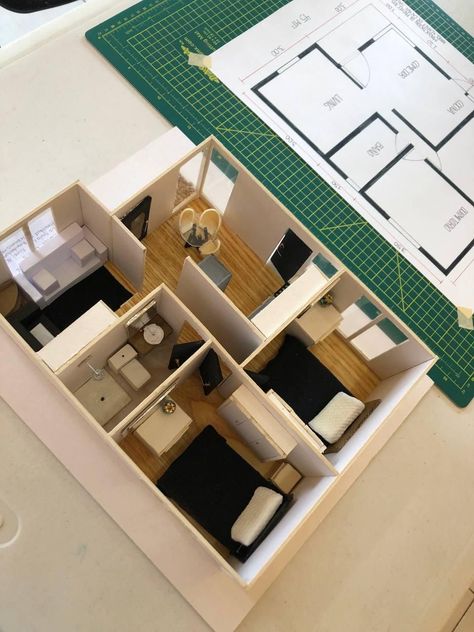 Small Architecture Model, Architectural Blueprint, Interior Architecture Sketch, 3d Floor Plans, Interior Design Student, Furniture Design Sketches, Architecture Drawing Plan, Concept Models Architecture, Interior Architecture Drawing