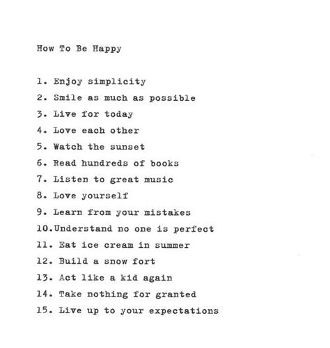 How to Be Happy Happy Thoughts, How To Be Happy, Learn From Your Mistakes, To Be Happy, Typewriter, The Words, Great Quotes, Beautiful Words, Be Happy