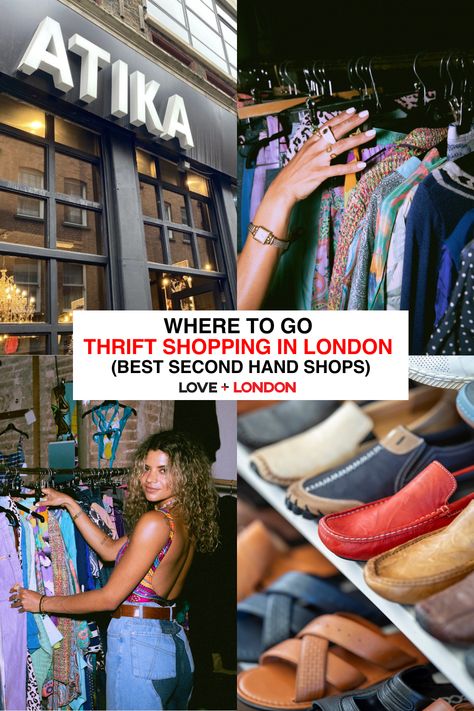 Best Shopping In London, Shopping In London, Best Markets In London, Shops In London, Thrifted Clothing, London England Travel, London Tips, Charity Shops, London Brands