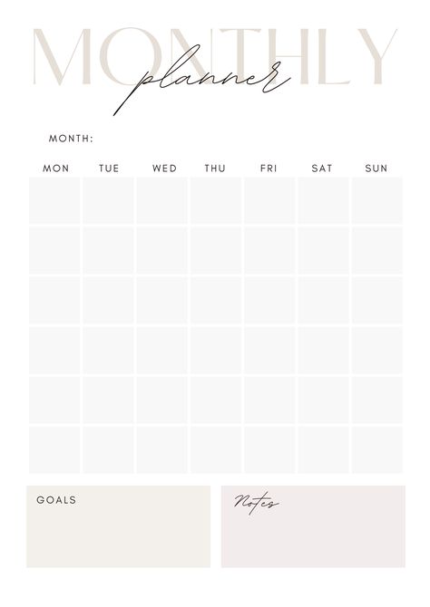 Good Notes Monthly Planner Template, Good Notes Weekly Planner Template, Digital Monthly Planner Template, Good Notes Templates Planner, Monthly Study Planner Printable, Good Notes Aesthetic Template, Monthly Digital Planner Template, Month Schedule Planner, Goodnote Template Planner