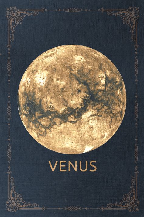 Solar System Aesthetic Poster, Venus Planet Aesthetic, Solar System Quotes, Venus Poster, Solar System Room, Planets Poster, Poster Solar System, Solar System Nursery, Venus Aesthetic