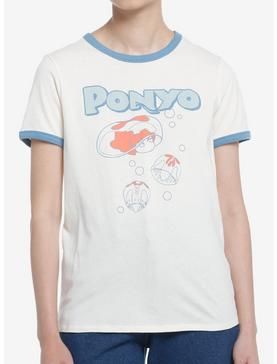 Ponyo Aesthetic Clothes, Studio Ghibli Ponyo, Ghibli Ponyo, Going On An Adventure, Vision Street Wear, Ringer Tee, Knit Sweatshirt, Retro Shirts, Vintage Girls