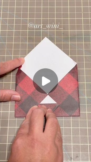 174K views · 10K likes | Art Wini on Instagram: "Mini Paper Envelope for gifting cash, mini card, gift cards, jewelry and more. Like, share, and follow for more craft videos. Check out my YouTube channel for fun DIY craft videos  #easydiy #diy #diycrafts #crafts #christmas #christmastime #christmascountdown #holiday #holidayseason #gift #paper #papercrafts #giftbox #giftwrapping" Mini Paper Envelope Diy, Gift Card Origami, Paper Envelopes Diy Easy, Fold An Envelope Out Of Paper, How To Fold Envelope From Paper, How To Make Envelopes Out Of Paper, Diy Gift Card Envelope, Gift Card Envelope Diy, Mini Envelopes Diy