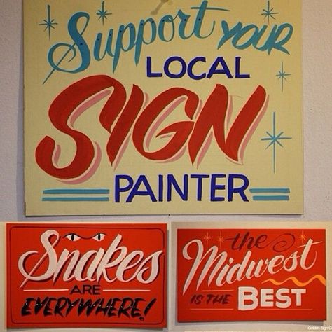 Hand Painted Signs Vintage, Card Writing, Sign Painting Lettering, Sign Fonts, Type Inspiration, Golden Design, Sign Painting, Sign Writing, Hand Lettering Fonts