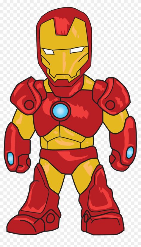 Iron Man Clipart, Marvel Cartoon Drawings, Iron Man Flying, Iron Man Cartoon, Iron Man Drawing, Iron Man Birthday, Chibi Marvel, Man Clipart, Avengers Cartoon