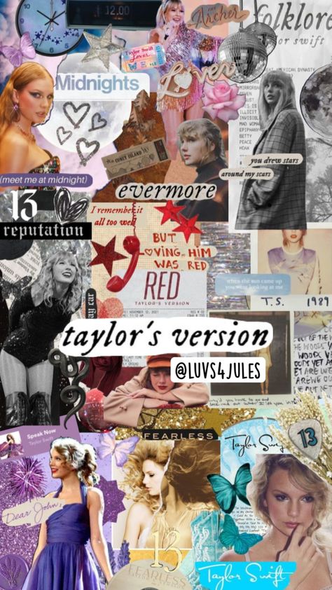 #taylorswift #swiftie #preppy Taylor Swift Eras Backdrop, Taylor Swift Eras Collage, Taylor Swift Homescreen Wallpaper, Taylor Swift Collage, Taylor Swift Images, Taylor Swift Party, Taylor Swift Birthday, Taylor Swift Cute, Taylors Version