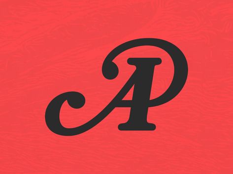 AP monogram by Vasilii Popkov on Dribbble Name Logo Ap, A & P, Ap Tattoo Design, Ap Letters Design, Ap Monogram Logo, Ap Tattoo Letter, Ap Logo Design Letter, Ap Wallpaper, Tiger Furniture