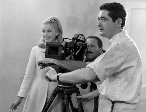 Les parapluies de Cherbourg (1964). Jacques Demy Cinematography: Jean Rabier  Photo by: Leo Weisse David Bailey, The Umbrellas Of Cherbourg, Umbrellas Of Cherbourg, Pregnant Man, Songs Of Innocence, Jacques Demy, Agnes Varda, French New Wave, French Cinema