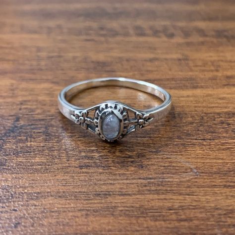 Handmade Turquoise Ring, Dainty Silver Ring, Inexpensive Jewelry, Ring Gifts, Natural Gemstone Ring, Ring Birthstone, Dope Jewelry, Funky Jewelry, Ring Dainty