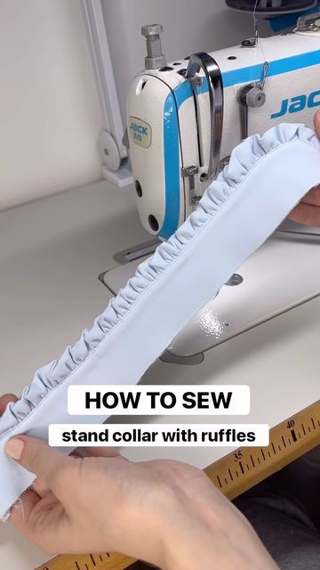Couture, How To Draft A Shirt Collar Pattern, Rolled Collar Pattern, Ruffle Shirt Sewing Pattern, How To Sew A Stand Up Collar, Collared Shirt Sewing Pattern, How To Sew A Shirt Collar, How To Sew A Collar On A Shirt, Sewing Collars Tutorials Free Pattern