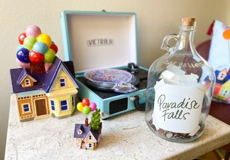 Disney and Pixar Up Home Decor on shopDisney - The Healthy Mouse Disney Up Room, Disney Up Home Decor, Pixar Up Nursery, Disney Up Decor, Up Centerpieces Disney, Up Decorations Pixar, Pixar Baby Shower Ideas, Up Movie Decorations, Pixar Decor